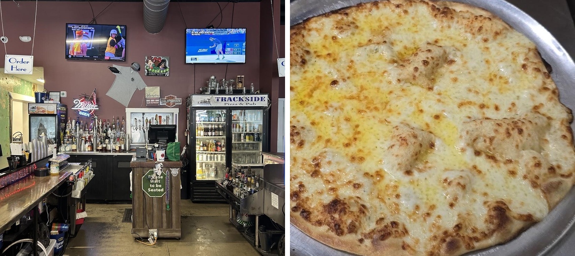 Trackside Pizza Menu